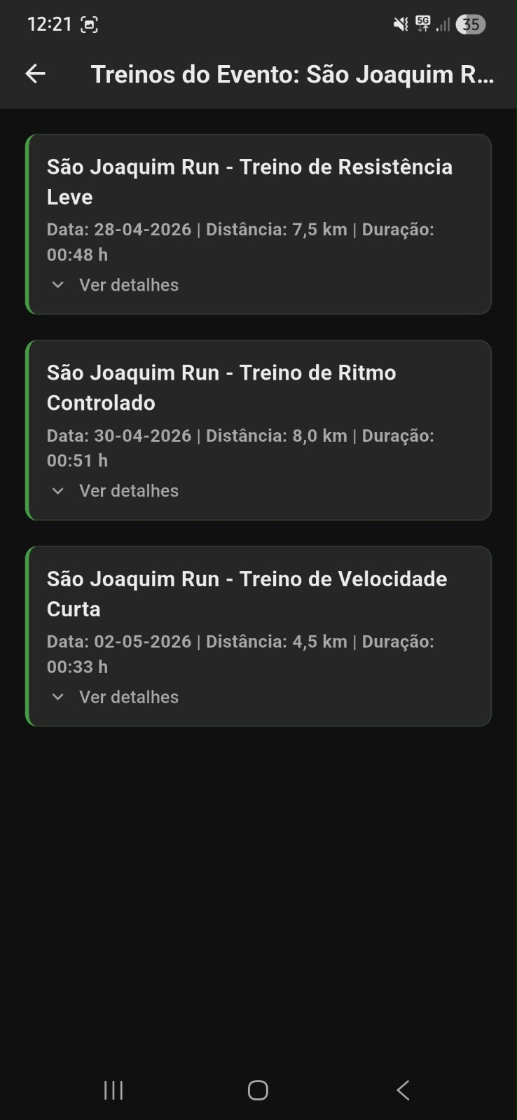 Screenshot do app PeakPace 5
