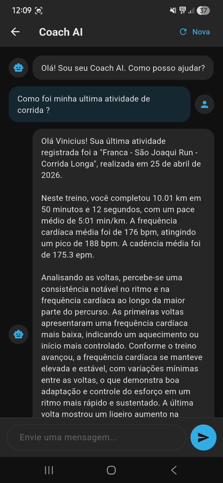Screenshot do app PeakPace 7